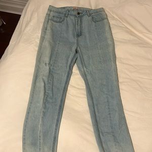 Straight leg jeans